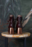 60s Stivaletto Adrinea Chie Mihara Retrò-Chic stampe scintillanti ldesign versatile Shiny Dots Wine casual