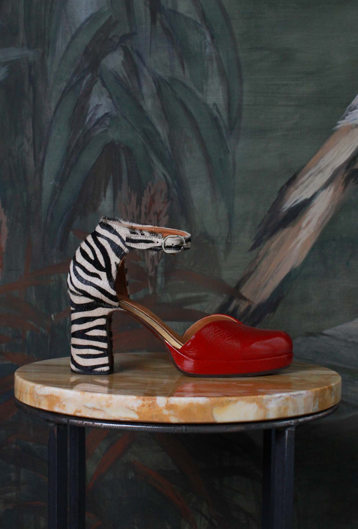 Décolleté Damaho 095 by chie miihara color zebra  red passion vernice