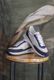 Sneaker ATHLETA Ivory Blue di D.A.T.E. prende ispirazione dalle iconiche running degli anni ’70