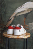 Sneakers Hill Low Vintage Calf Ivory-Red di D.A.T.E. 