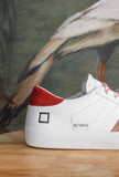 Sneakers Hill Low Vintage Calf Ivory-Red di D.A.T.E. 