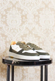 Sneakers court 2.0 di DATE da uomo color natural white green army fw23