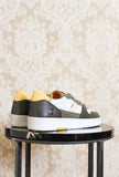 Sneakers court 2.0 di DATE da uomo color natural white green army fw23