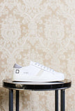 Nuova D.A.T.E. Sneakers Donna hill low vintage calf color white lilla ss24
