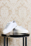 Nuova D.A.T.E. Sneakers Donna hill low vintage calf color white lilla ss24