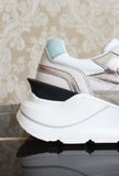 Sneakers D.A.T.E. Fuga da donna nylon cream stagione primavera estate 24