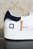 Sneakers Uomo di D.A.T.E. modello base calf white blue pe24