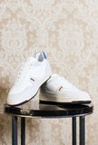 Sneakers D.A.T.E. Uomo court 2.0 in nylon color white bluette pe24