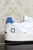 Sneakers D.A.T.E. Uomo court 2.0 in nylon color white bluette pe24