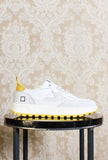 Sneaker D.A.T.E. kdue da uomo color white yellow primavera estate 24