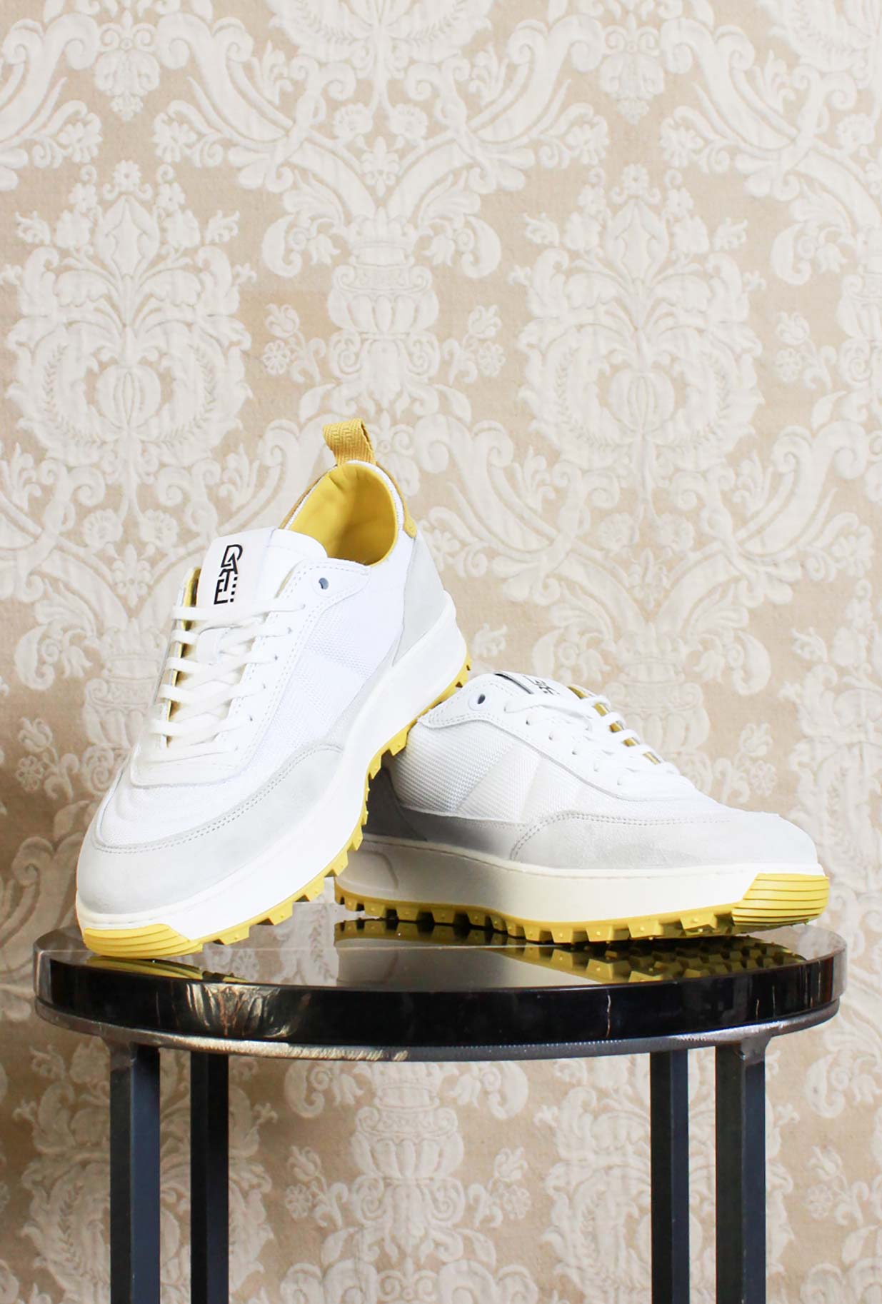 Sneaker D.A.T.E. kdue da uomo color white yellow primavera estate 24