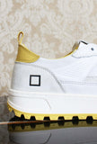 Sneaker D.A.T.E. kdue da uomo color white yellow primavera estate 24