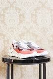 Sneakers fuga di DATE in suede e nylon color bordeaux ciliegia da donna