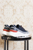 Nuova fuga method di DATE sneakers da uomo color blue e gray