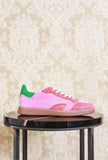 Sneakers sporty velvet pink di DATE modello gazzelle da donna fw23