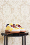 Nuova Sporty sneakers di DATE modello gazzelle in velluto yellow da donna fw23