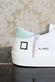 D.A.T.E. Sneakers donna nuova hill low vintage calf color white mint pe24