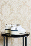 DATE Sneakers Torneo da donna in pelle color shiny white beige primavera estate 24