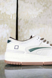 Sneakers Torneo di D.A.T.E. anni ‘90  modello Torneo Textile in pregiata pelle color Ivory da Uomo