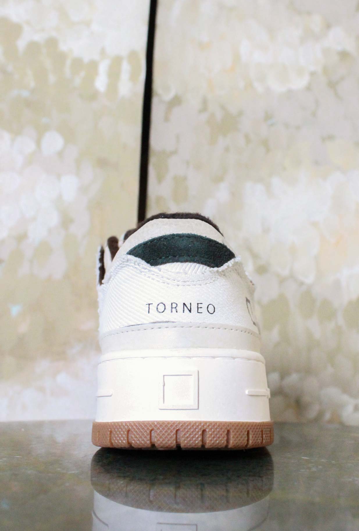 Sneakers Torneo di D.A.T.E. anni ‘90  modello Torneo Textile in pregiata pelle color Ivory da Uomo
