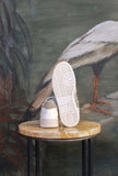 D.A.T.E. sneaker da tennis anni ’70 modello Court 2.0. in glitter color Platinum da Donna