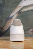 D.A.T.E. sneaker da tennis anni ’70 modello Court 2.0. in glitter color Platinum da Donna