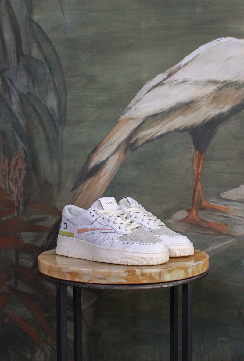 Sneakers Torneo Natural di D.A.T.E. in tonalità White-Pink da Donna