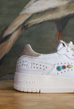Sneakers Torneo Pure Studs White di D.A.T.E. combinano estetica minimal e spirito sporty-chic da Donna