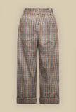 Pierre Louis Marcia Pantalone Japan Funky Pied de Poule Aloe Twill Pura Seta