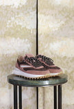 Sneaker ATHLETA di D.A.T.E. scarpe da corsa degli anni ’70 in nylon con inserti in suede Brown-Pink da Donna