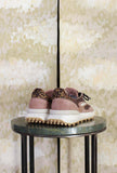 Sneaker ATHLETA di D.A.T.E. scarpe da corsa degli anni ’70 in nylon con inserti in suede Brown-Pink da Donna