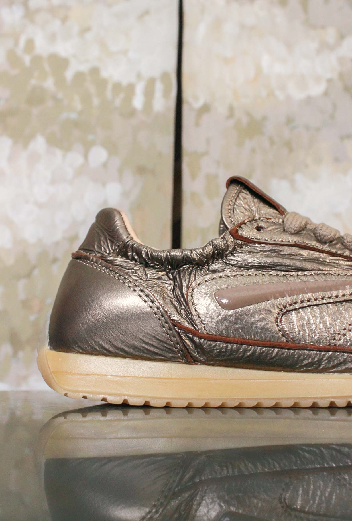 Sneaker Athleta Ballet di D.A.T.E. scarpe  anni ‘60 con finitura laminata color Bronze da Donna