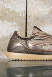 Sneaker Athleta Ballet di D.A.T.E. scarpe  anni ‘60 con finitura laminata color Bronze da Donna