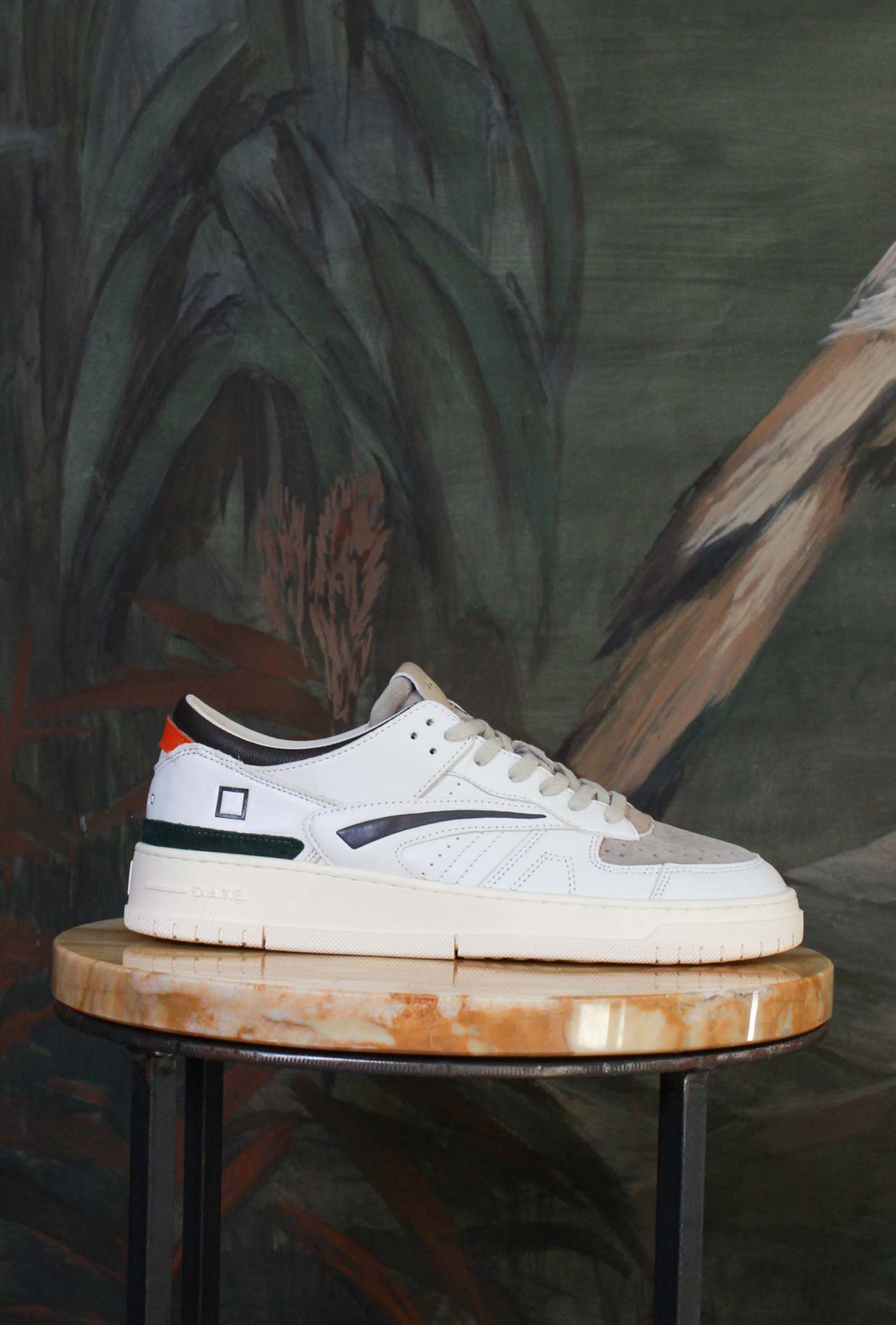 Sneakers Torneo di D.A.T.E. City-style 90s luxury a design Colored White-Testa di Moro pelle white  sporty-chic fall-Winter