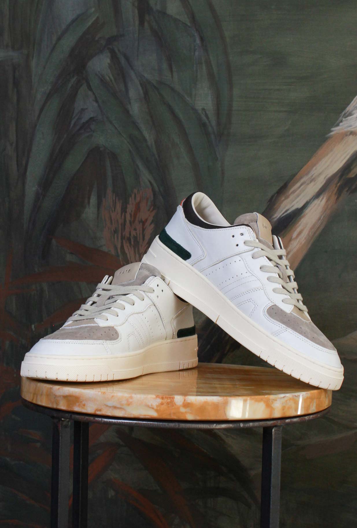 Sneakers Torneo di D.A.T.E. City-style 90s luxury a design Colored White-Testa di Moro pelle white  sporty-chic fall-Winter