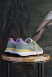 nuova sneakers athleta di date con tomaia in nylon ultralight sage lilac yellow pe25