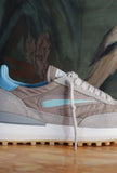 nuova sneakers athleta di date con tomaia in nylon ultralight taupe celeste pe25