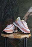 nuova sneakers athleta di date con tomaia in nylon ultralight white pink pe25