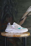Sneakers running fuga di date con plantare in memory stagione donna pe25 color ivory