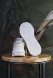 Sneakers running fuga di date con plantare in memory stagione donna pe25 color ivory