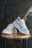 Sneakers running fuga di date con plantare in memory stagione donna pe25 color ivory