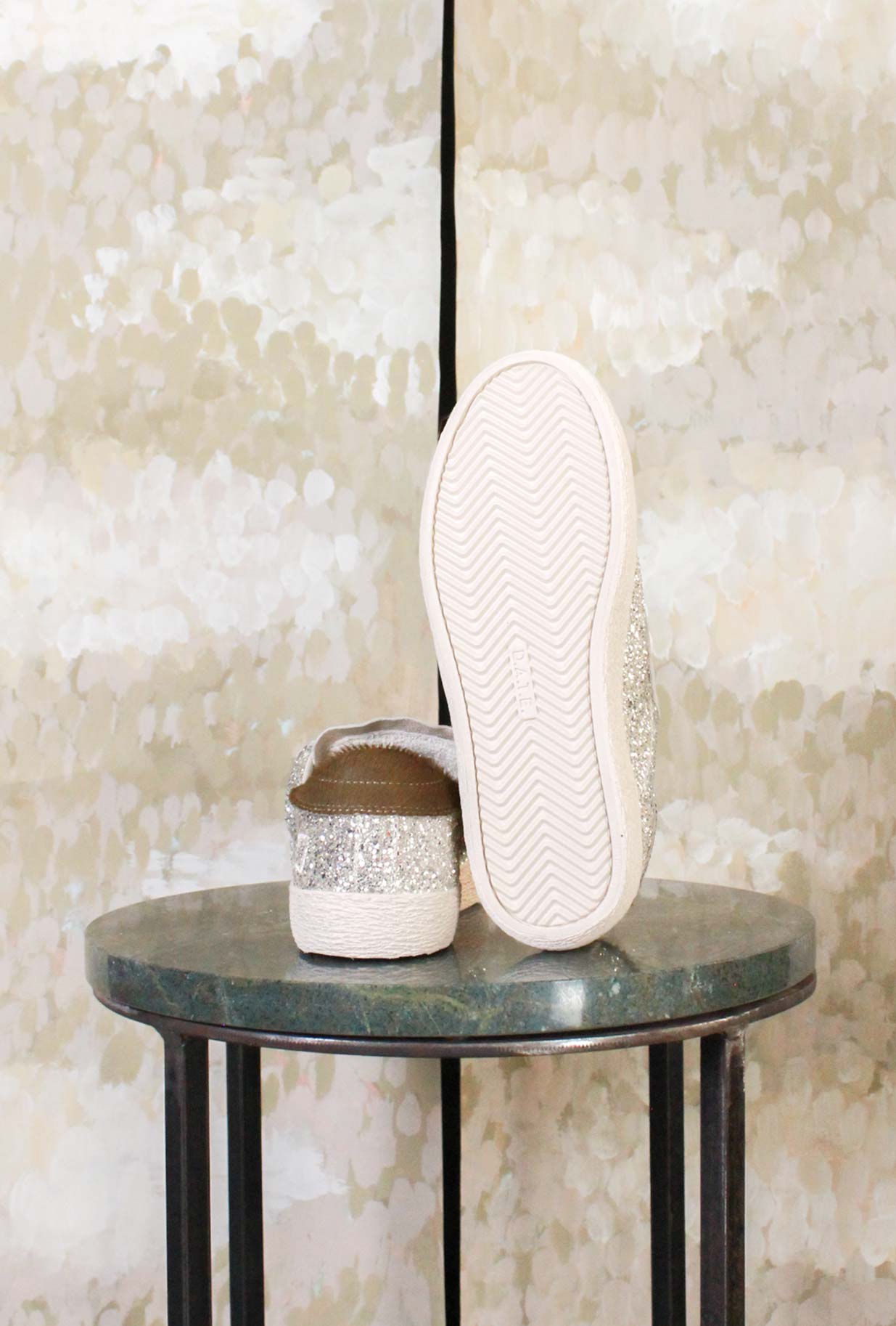 Sneaker Hill Low di D.A.T.E. nuova variante Glitter Platinum da Donna