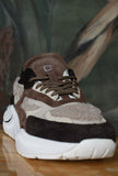 D.A.T.E. design audace Sneakers Fuga della Maison chunky  70’s Chocolate dalle nuances autunnali teddy morbido e caldo FUGA 