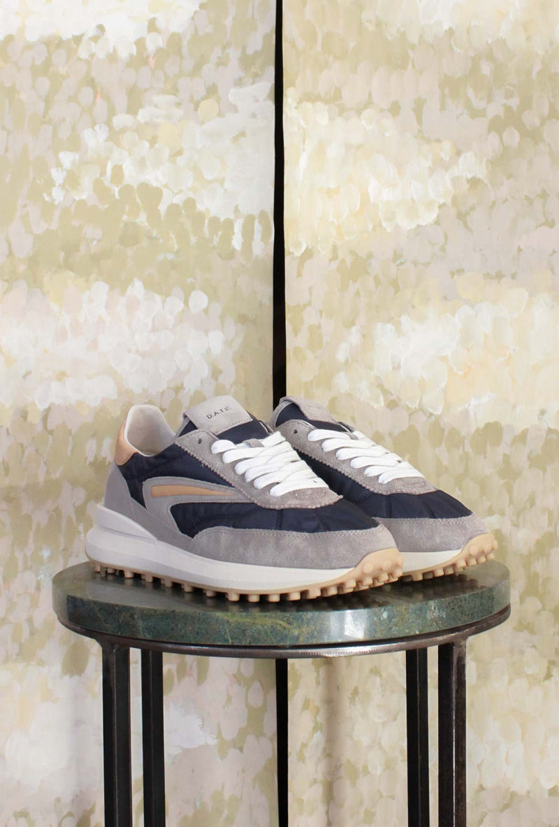 Sneakers firmato D.A.T.E. modello ATHLETA variante Nylon Blue da Uomo