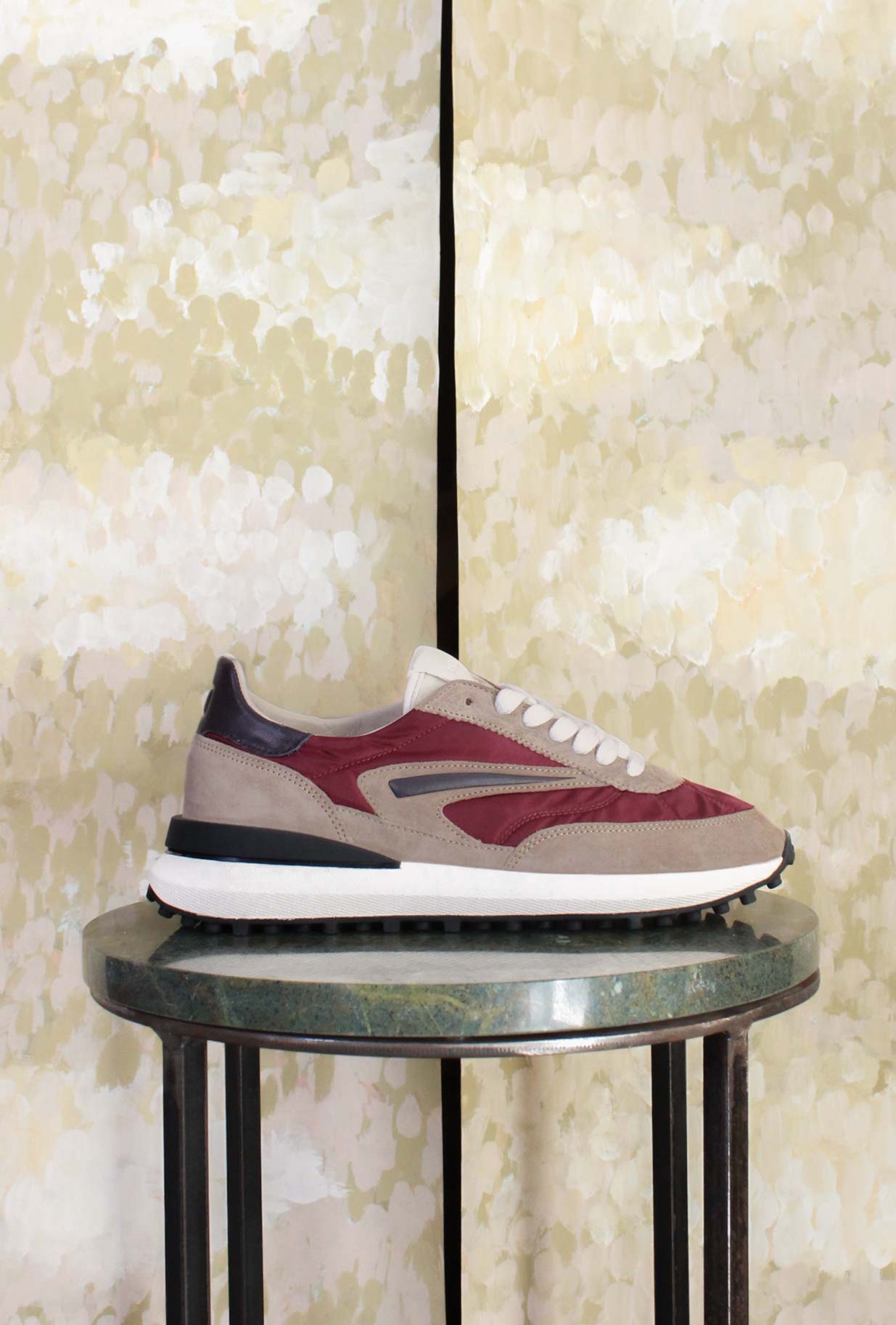 Sneakers D.A.T.E. modello ATHLETA variante Nylon Bordeaux da Uomo