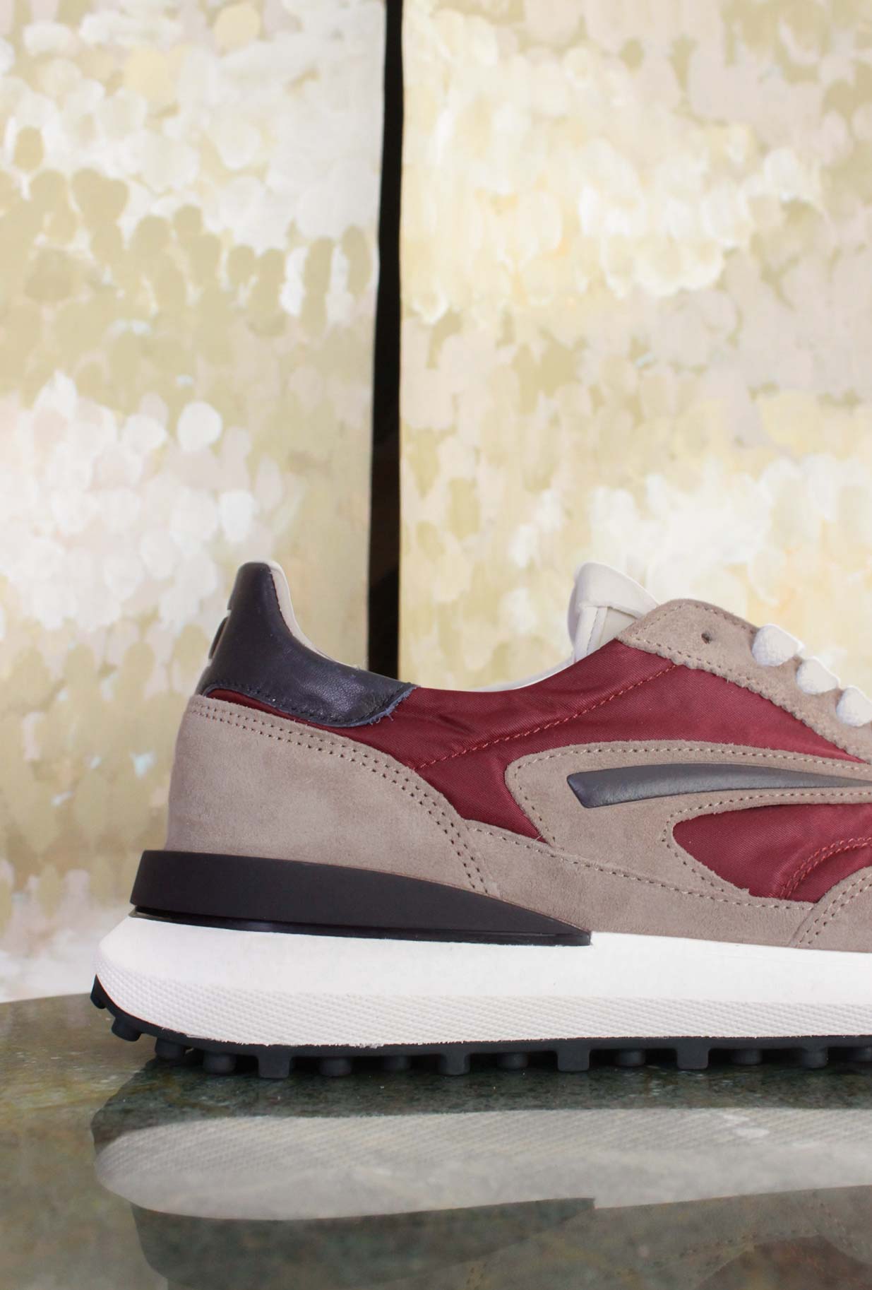 Sneakers D.A.T.E. modello ATHLETA variante Nylon Bordeaux da Uomo