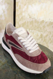 Sneakers D.A.T.E. modello ATHLETA variante Nylon Bordeaux da Uomo
