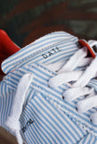 Sneakers Sporty di date nello speciale tessuto folded shirt mariniere estate 25