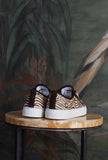 nuova sneakers tender di date con tomaia in pony animalier zebra da donna fw 25/26