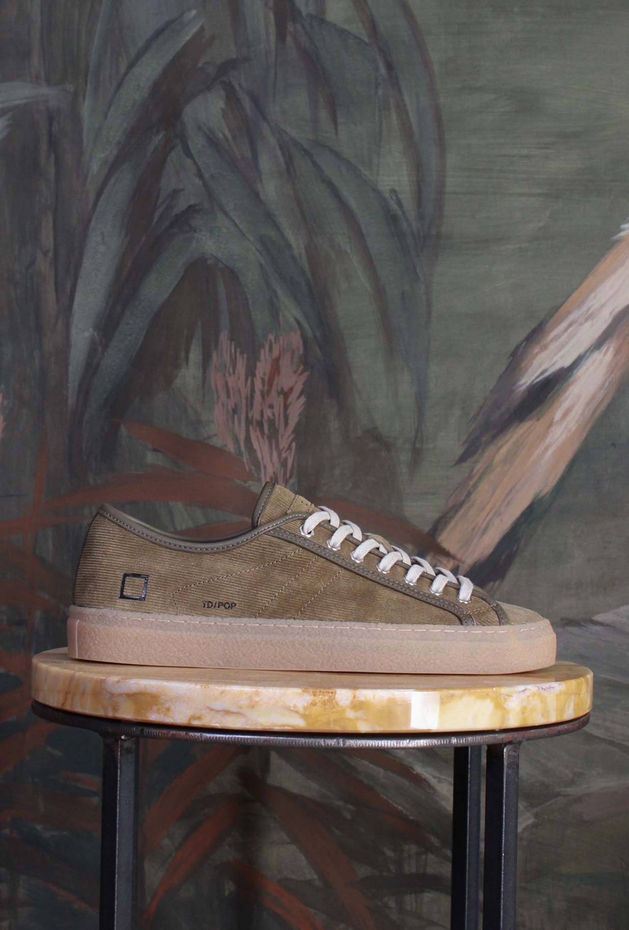 D.A.T.E. Sneakers TENDER ispirazioni Vintage anni '70 pelle Pop Army